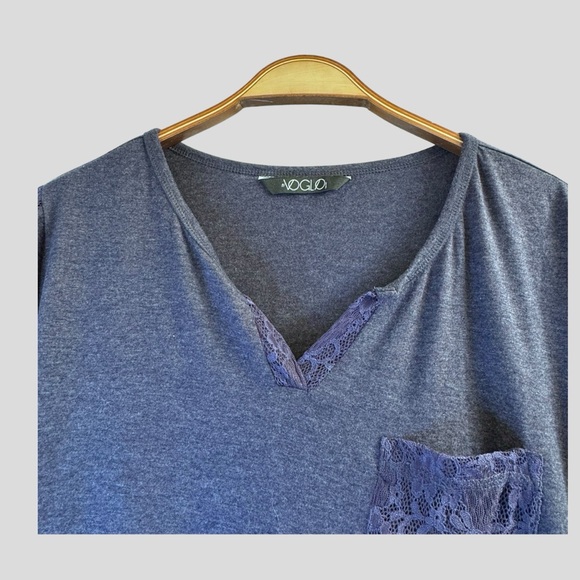 Voglo Women’s Night Dress Size X Blue 3/4 Length Sleeves - Picture 4 of 11